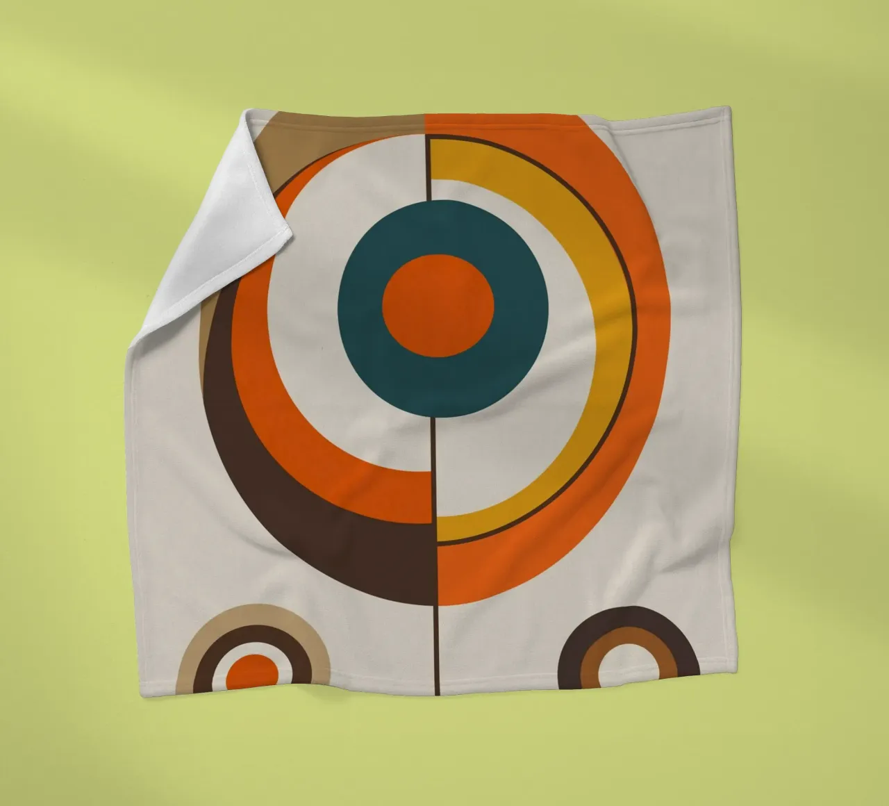 Simbolo geometrico boho coperta in pile da Little Dean