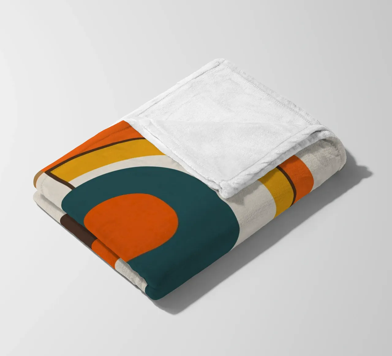 Simbolo geometrico boho coperta in pile da Little Dean