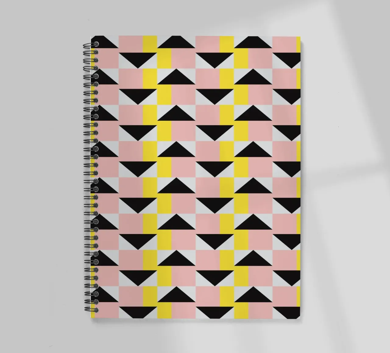 3d Geometrical pattern 03 spiral notebook by Little Dean