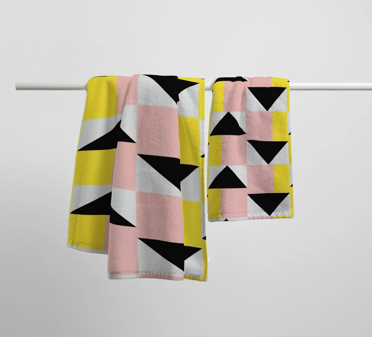 3d Geometrisches Muster 03 Handtuch von Little Dean