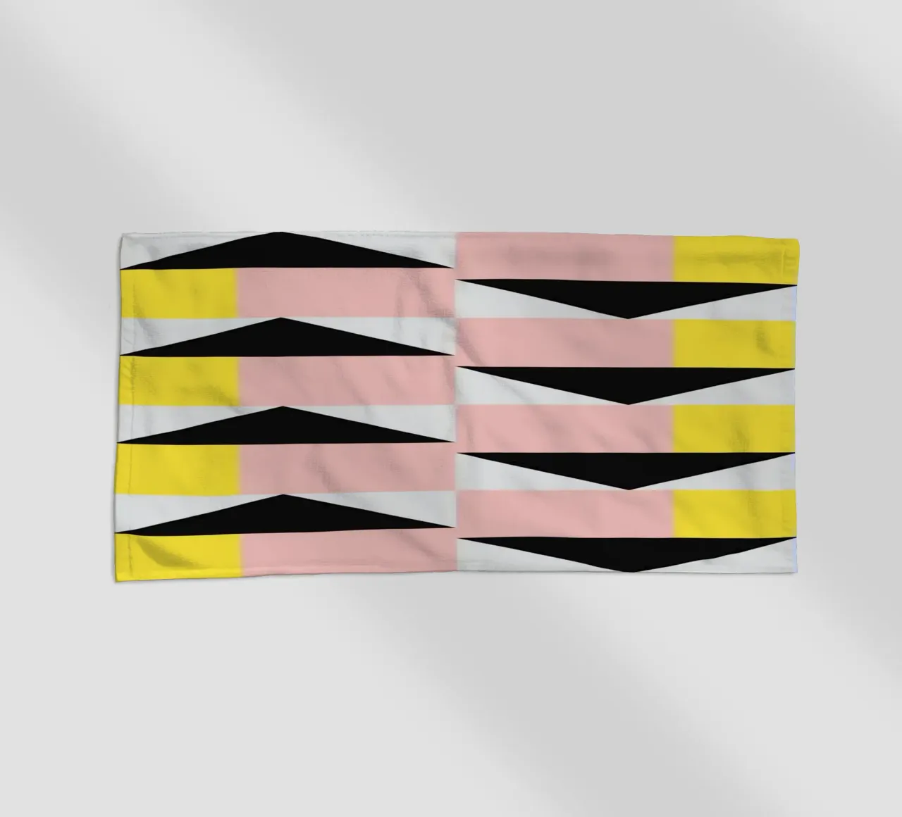 3d Geometrical pattern 03 beach towel by Little Dean