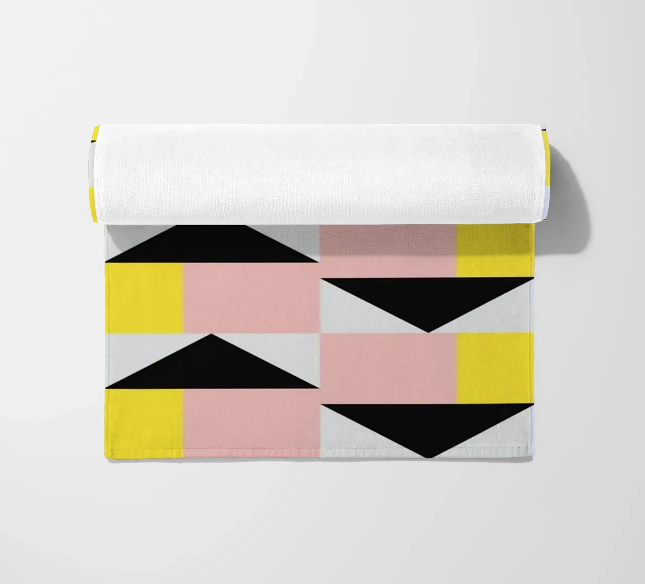 3d Geometrical pattern 03 beach towel by Little Dean