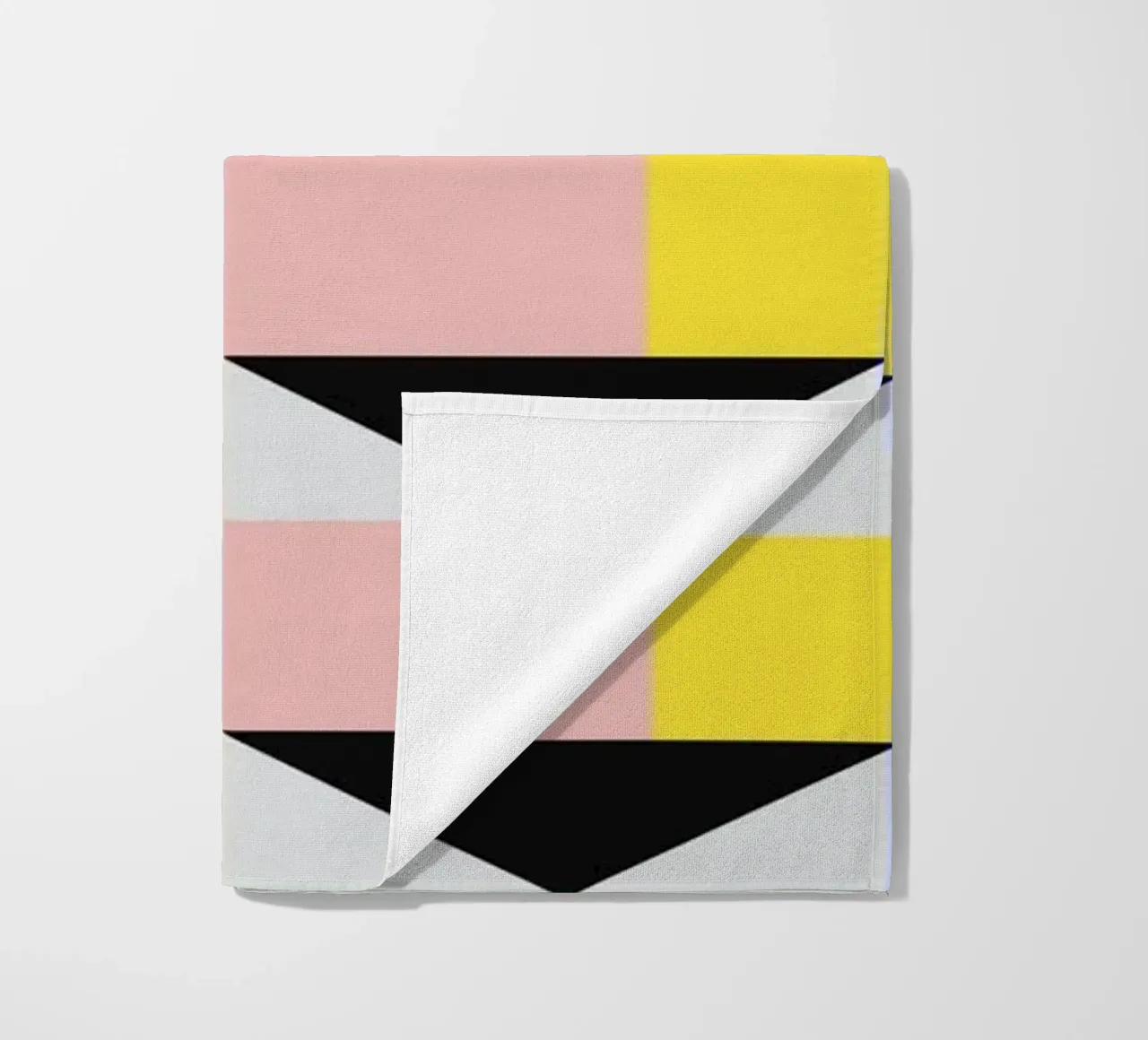3d Geometrical pattern 03 beach towel by Little Dean
