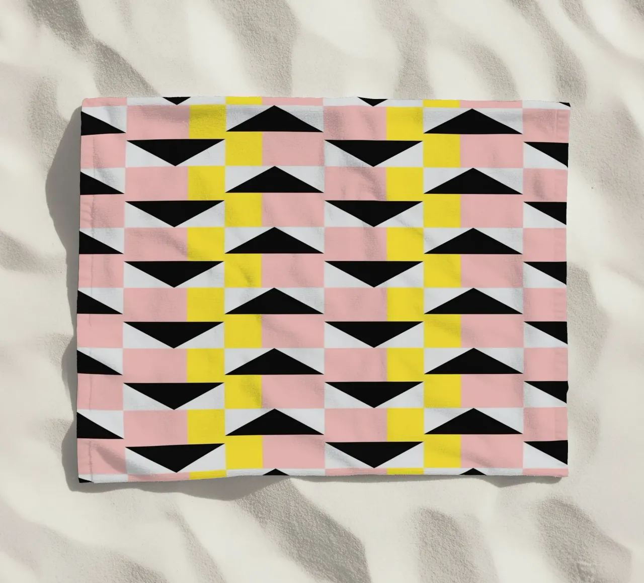 3d Geometrical pattern 03 beach towel by Little Dean