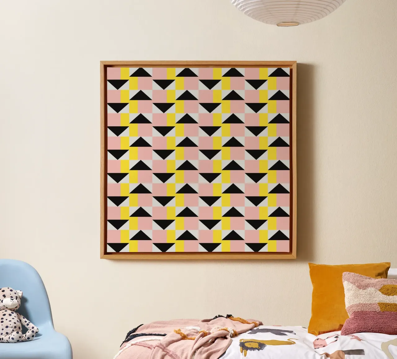 Modello geometrico 3d 03 tela da Little Dean