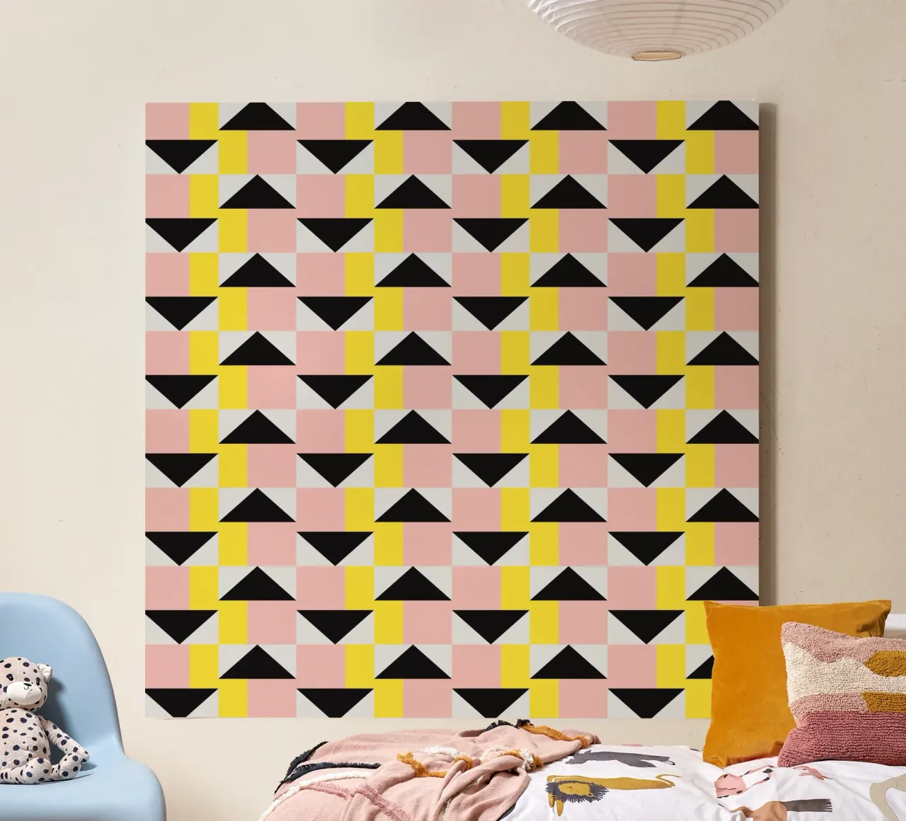 Modello geometrico 3d 03 tela da Little Dean