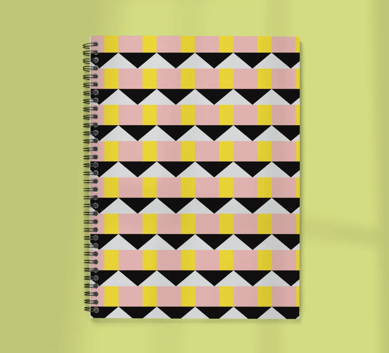 3d Geometrical pattern 04 spiral notebook by Little Dean