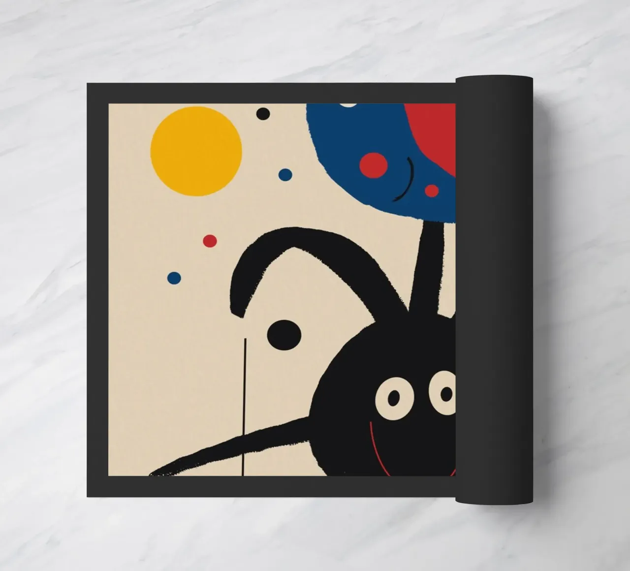 Jumpy molecule doormat by Little Dean