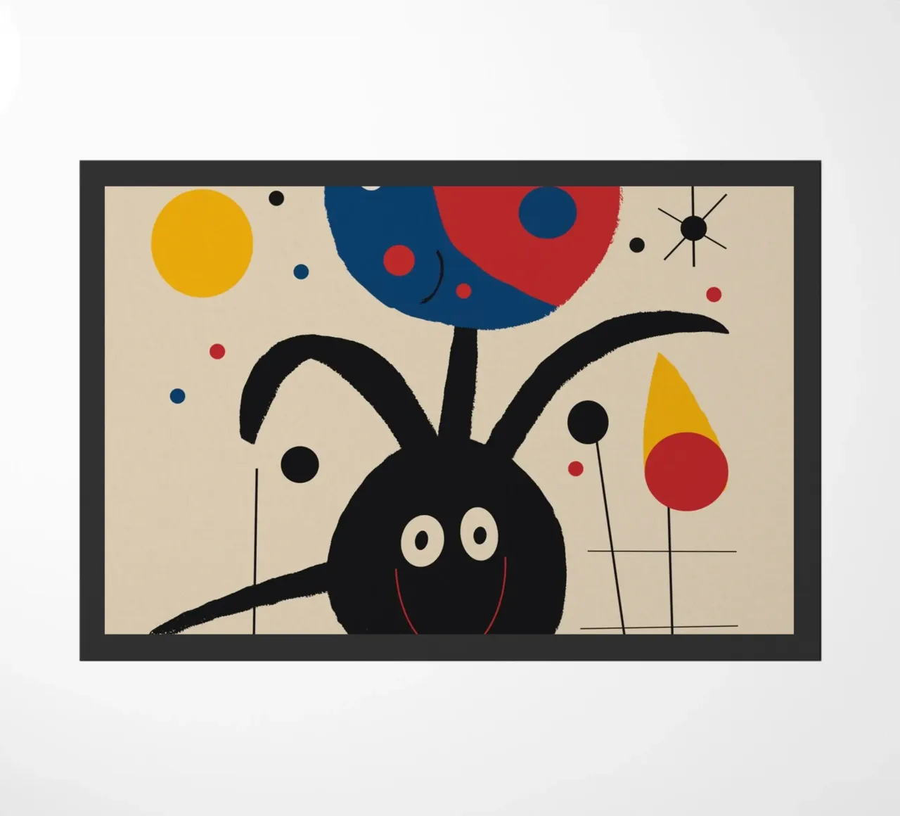 Jumpy molecule doormat by Little Dean