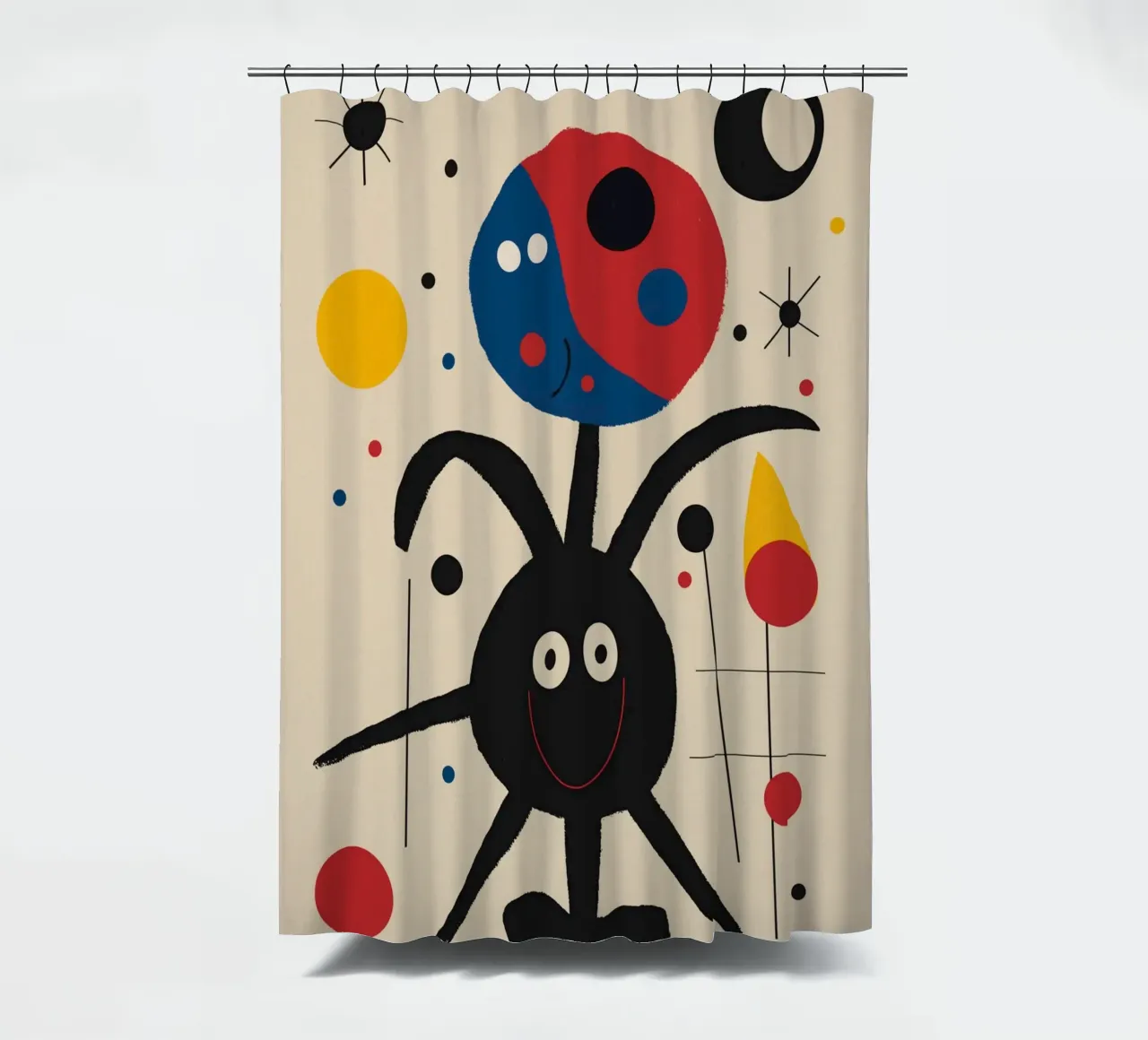 Sprunghaftes Molekül Duschvorhang von Little Dean