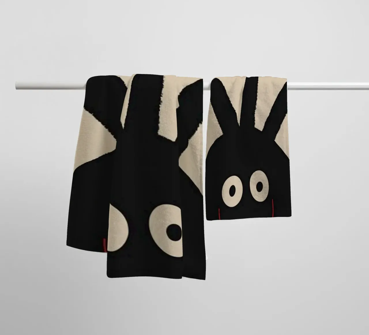 Jumpy molecule towel by Little Dean