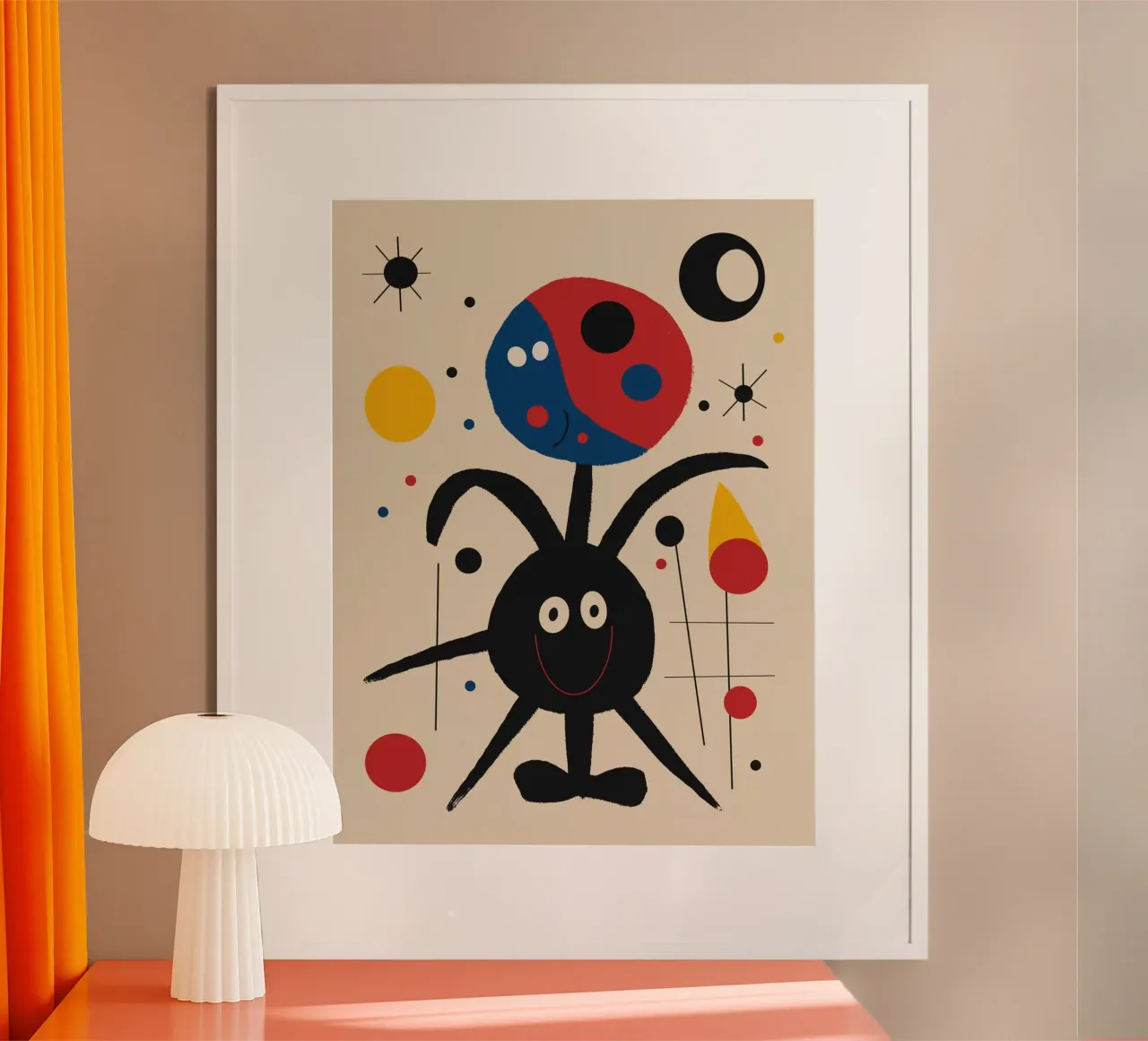 Molecola nervosa poster con telaio in alluminio da Little Dean