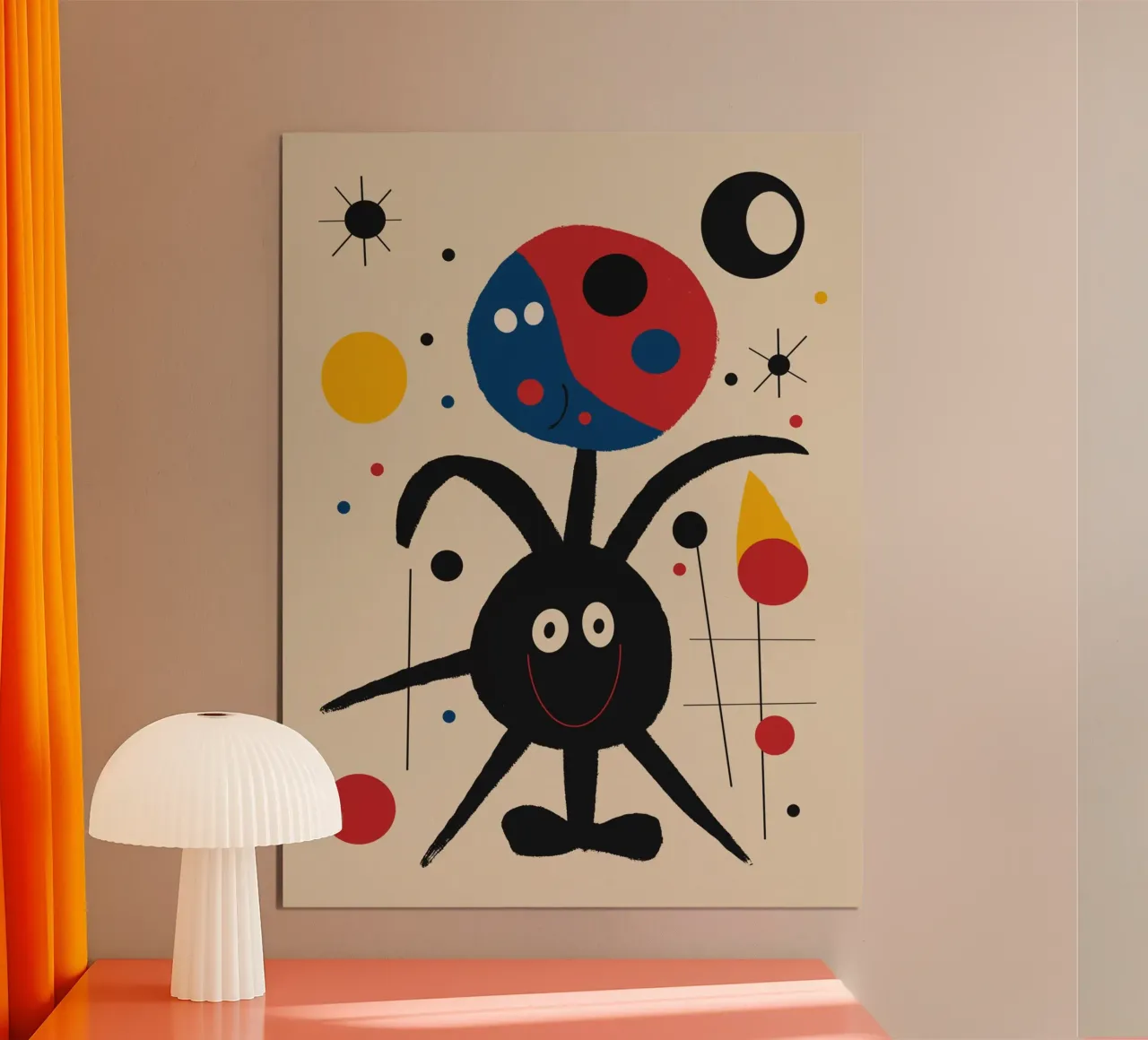 Molecola nervosa poster con telaio in alluminio da Little Dean