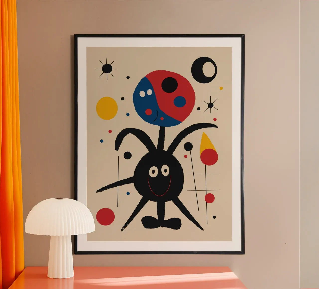 Molecola nervosa poster con telaio in alluminio da Little Dean
