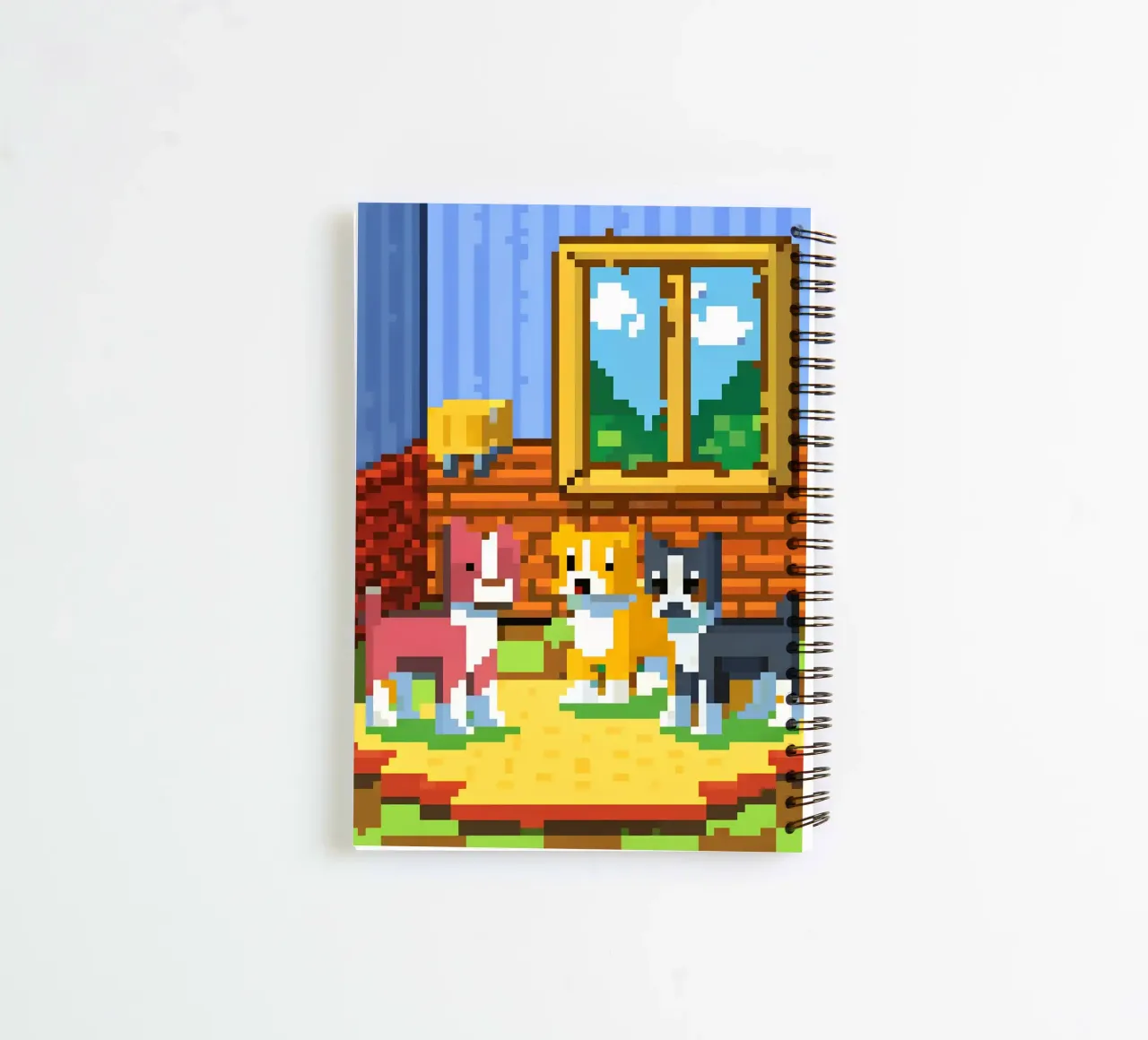 Three Cute Cats spiral notebook by DOG AND CAT