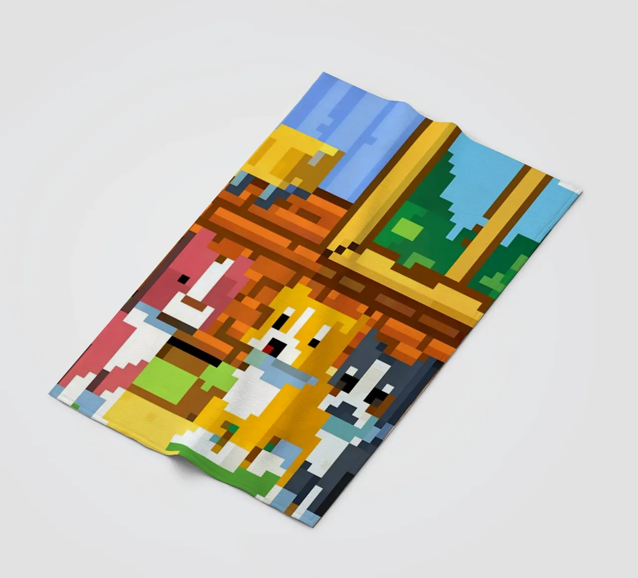 Three Cute Cats fleece blanket by DOG AND CAT