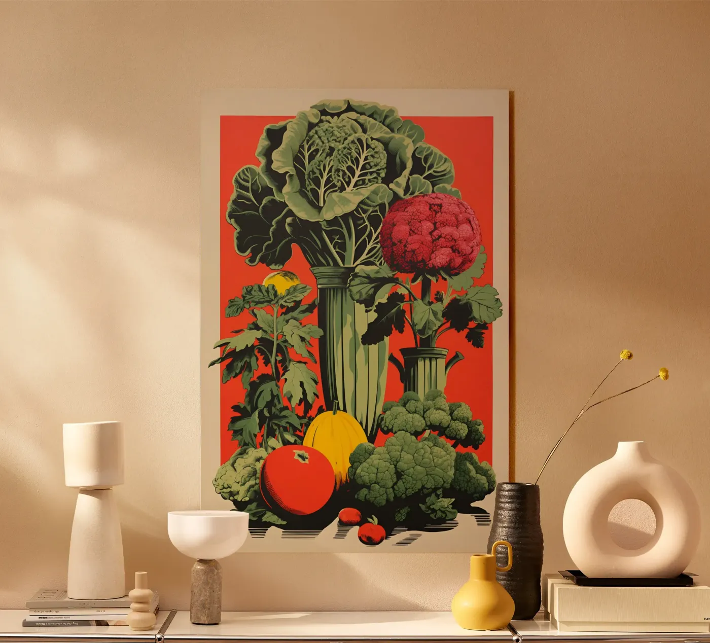 Gezonde groenten acryl van Carinaprint