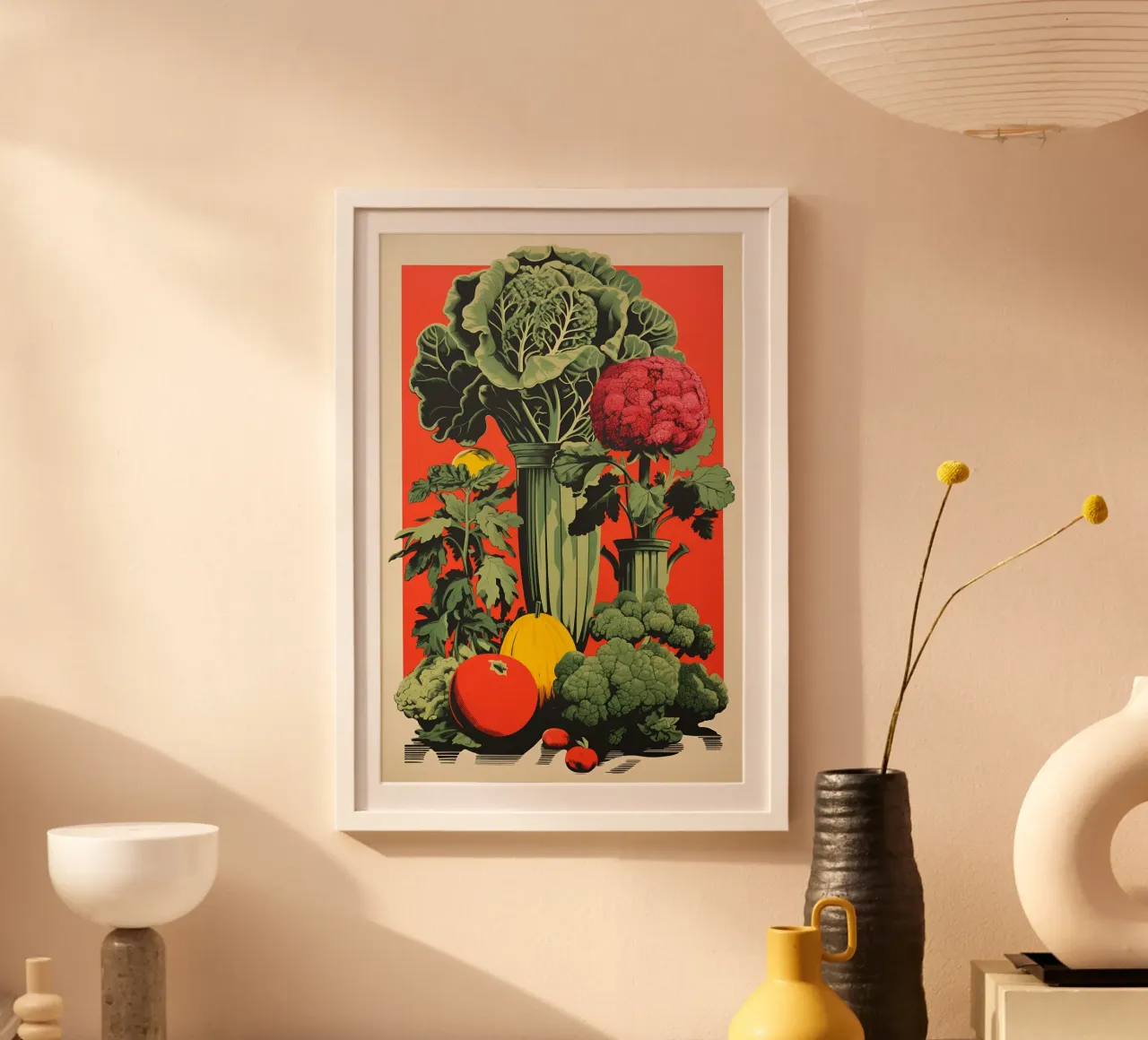 Verdure sane poster con telaio in legno da Carinaprint