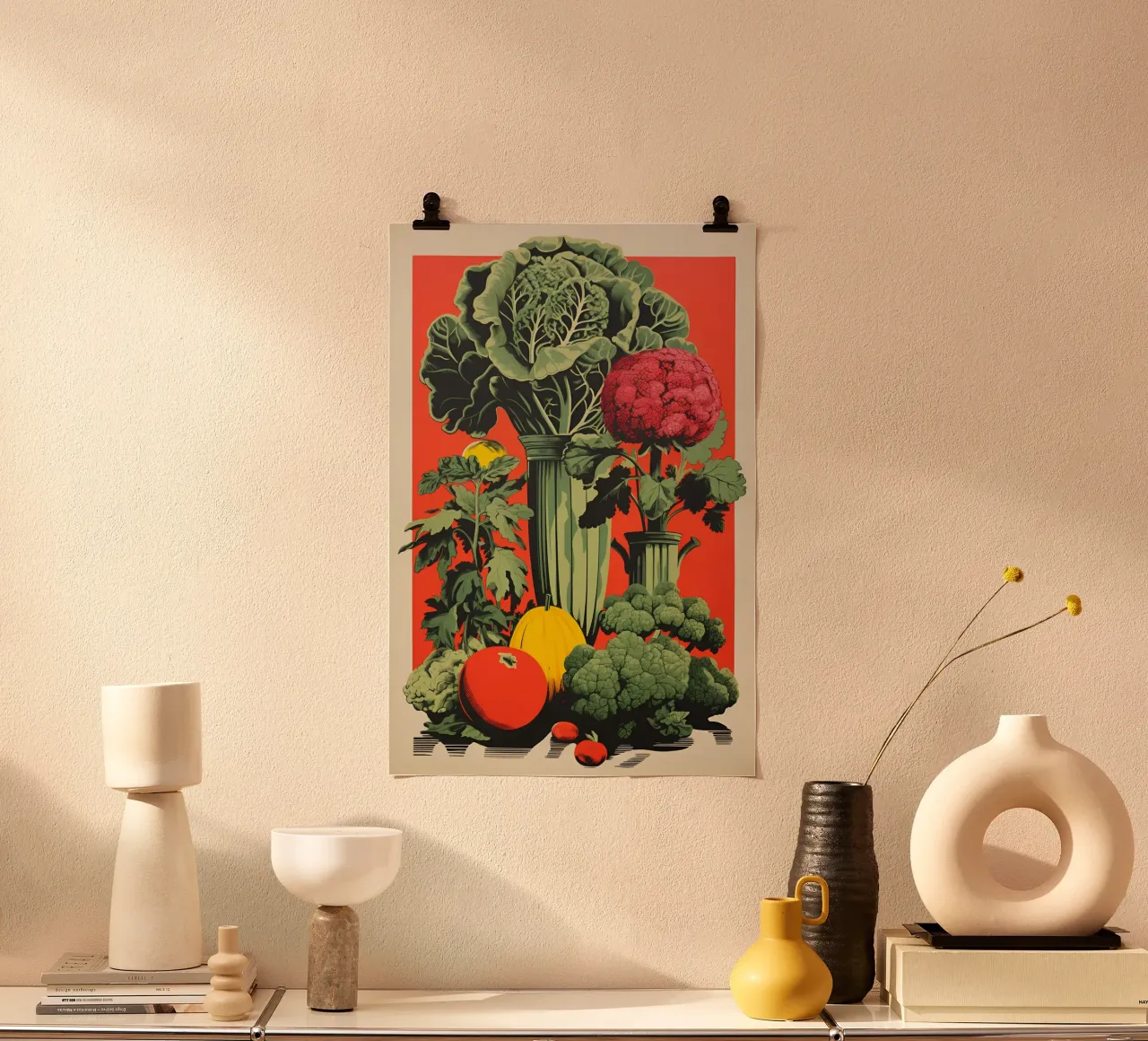 Verdure sane poster con telaio in legno da Carinaprint