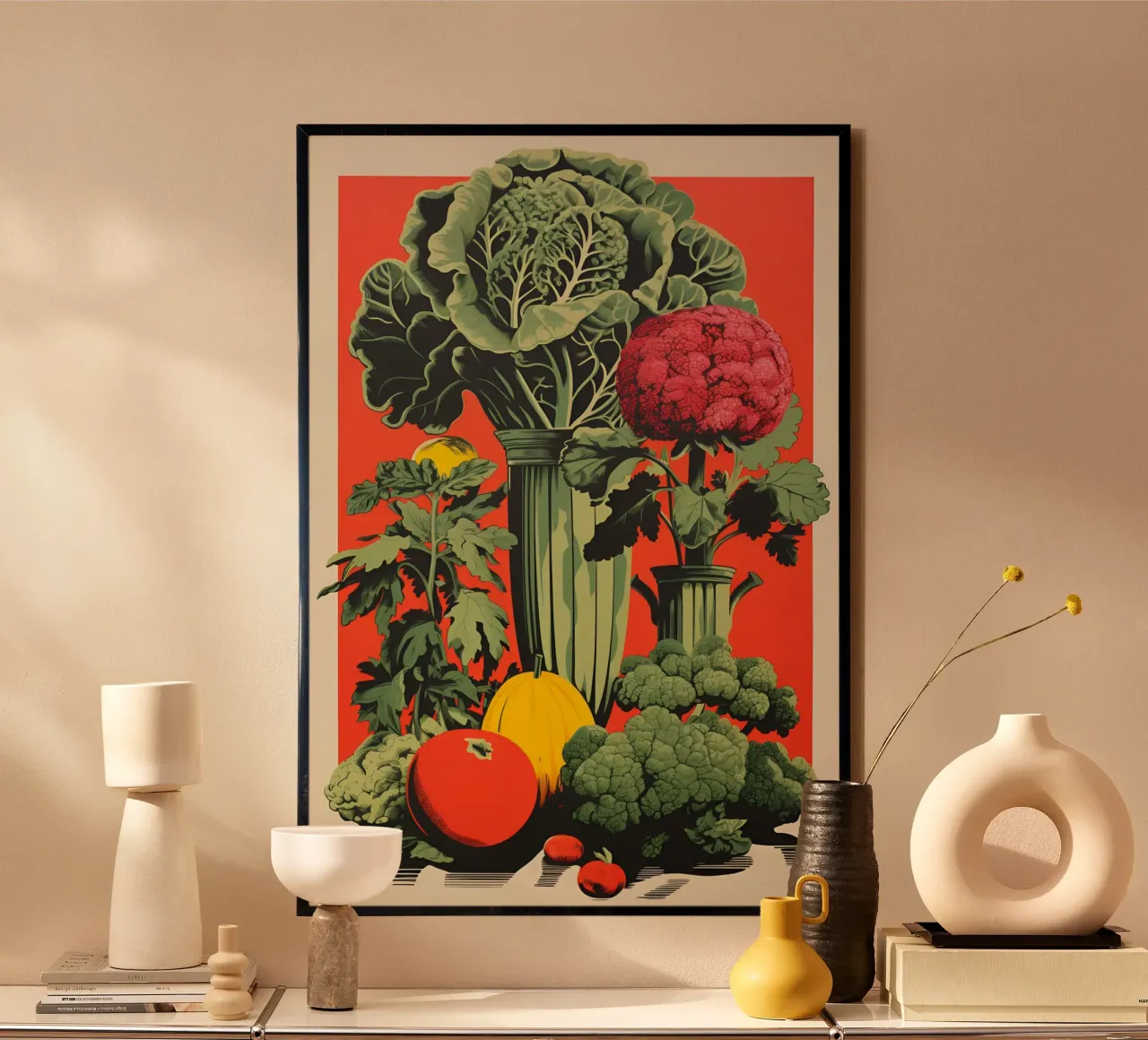Verdure sane poster con telaio in legno da Carinaprint
