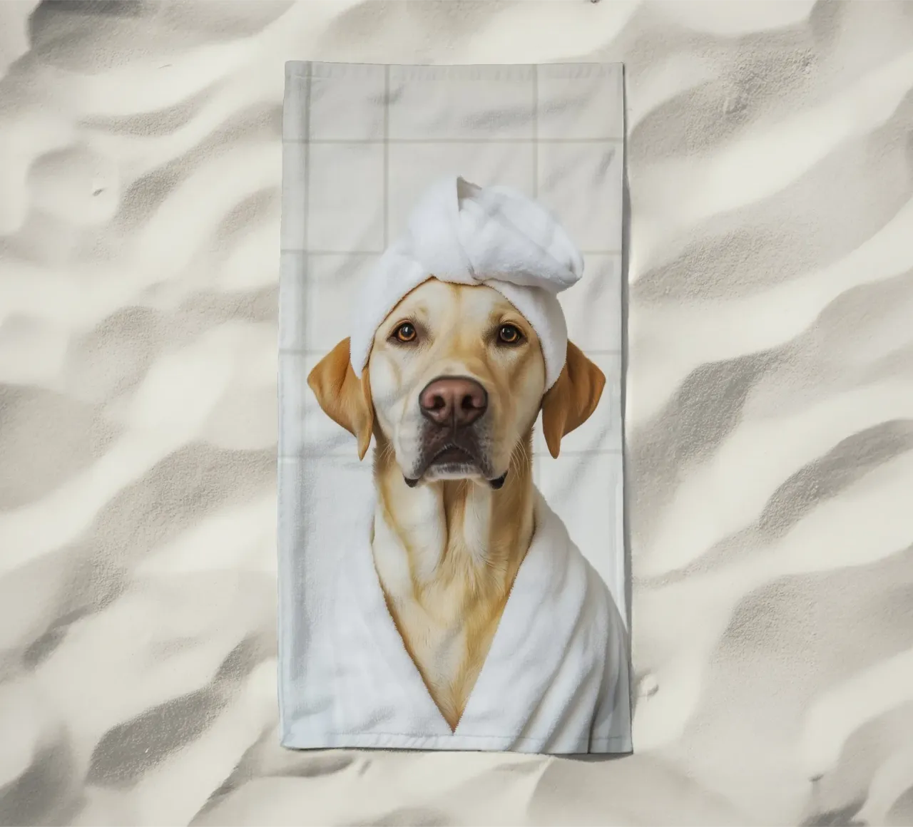 Benessere del Golden Retriever telo mare da Carinaprint