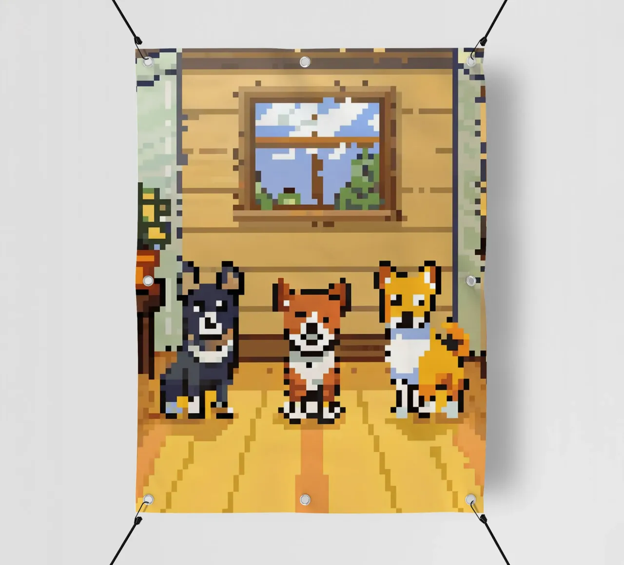 Tre cani carini telo in pvc da DOG AND CAT