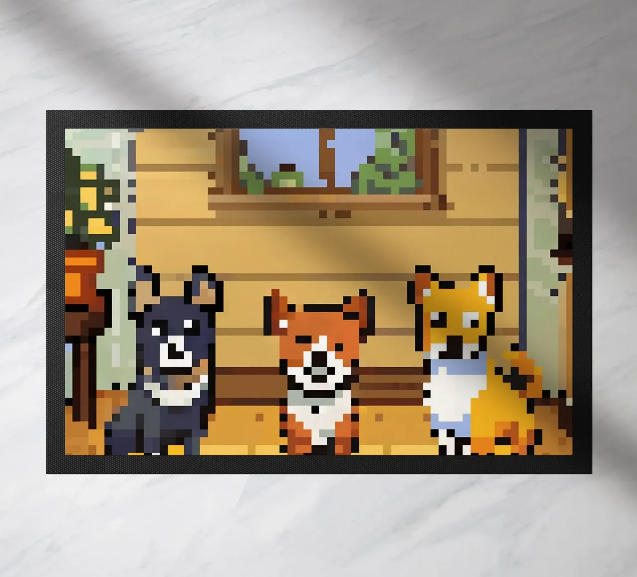 Tre cani carini zerbino da DOG AND CAT