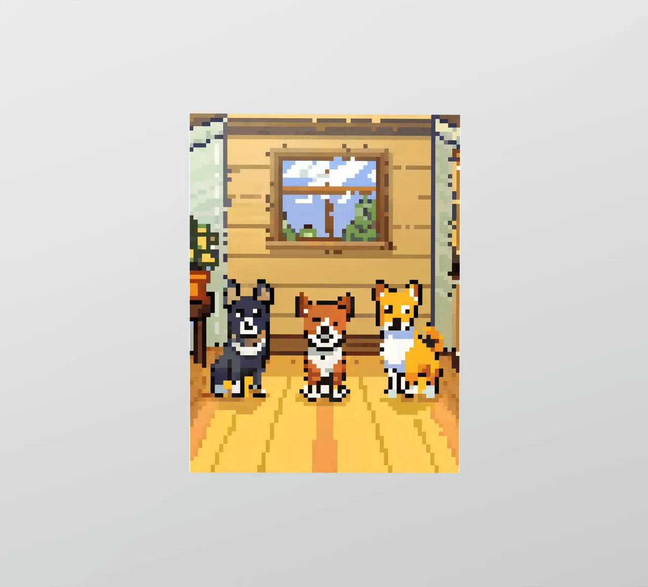 Three Cute Dogs sticker by DOG AND CAT