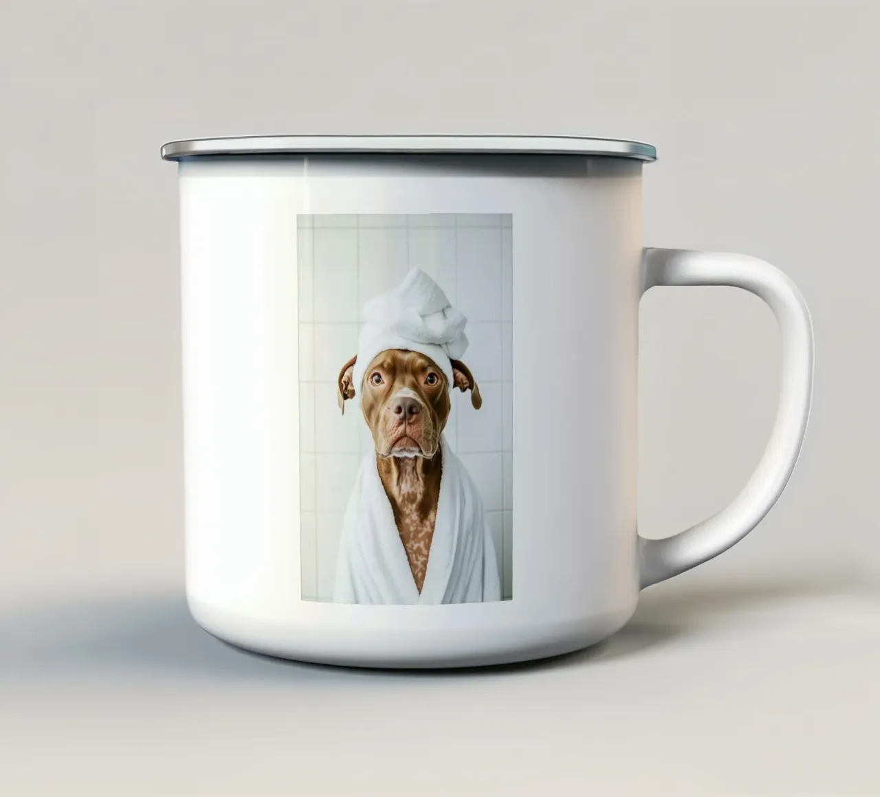 Benessere dei Pitbull tazza in smalto da Carinaprint