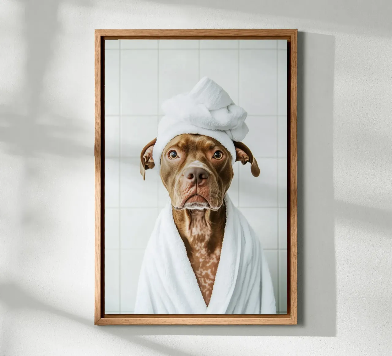 Benessere dei Pitbull tela con Cornice a cassetta da Carinaprint
