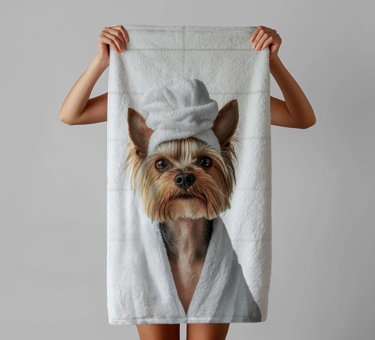 Bienestar del Yorkshire Terrier toalla de baño de Carinaprint