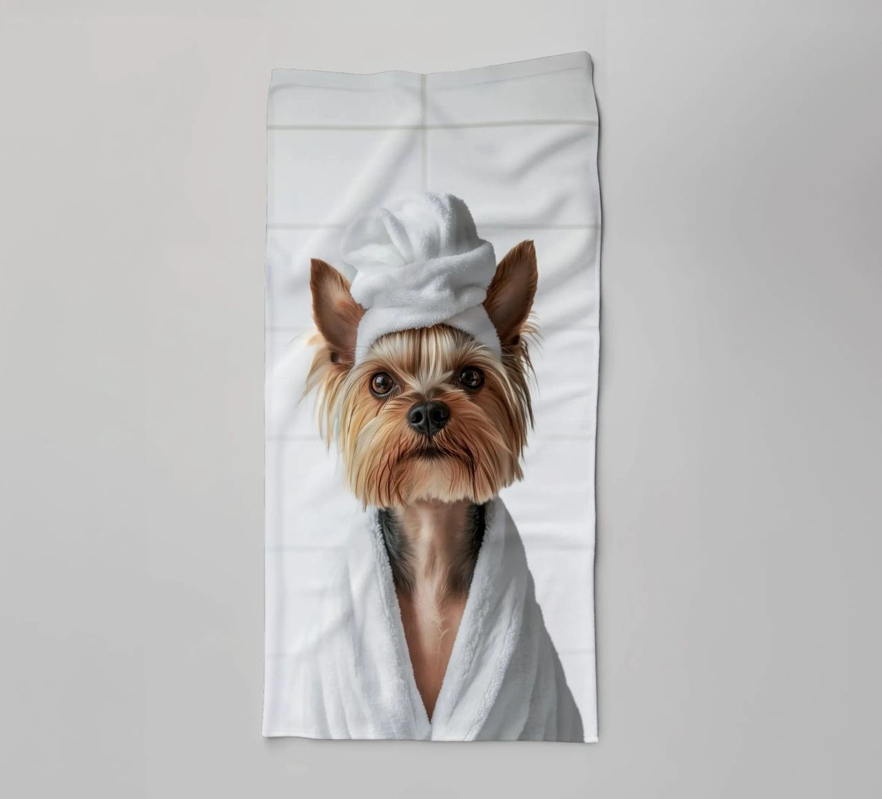 Bienestar del Yorkshire Terrier toalla de baño de Carinaprint