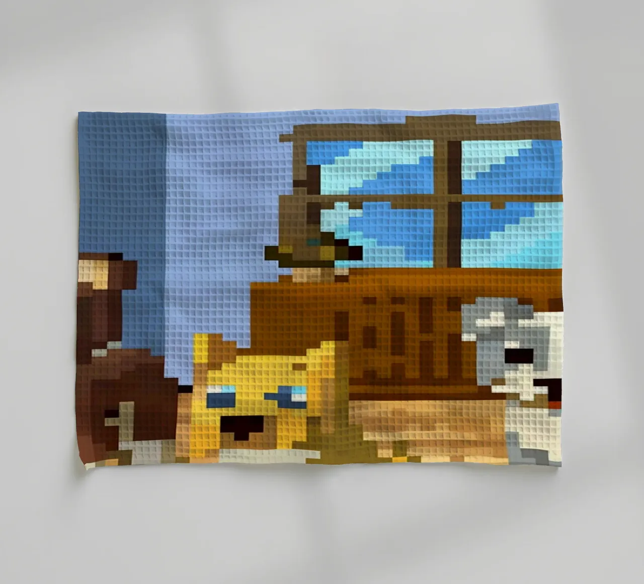 Trois chiens mignons torchon de DOG AND CAT