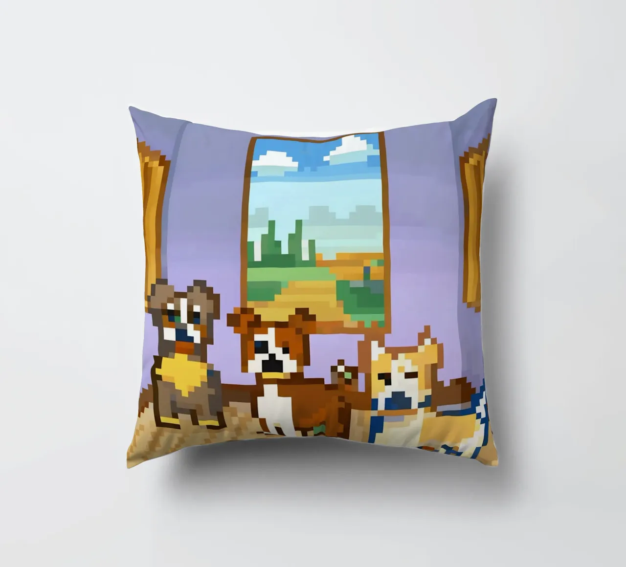 Tre cani carini cuscino da DOG AND CAT
