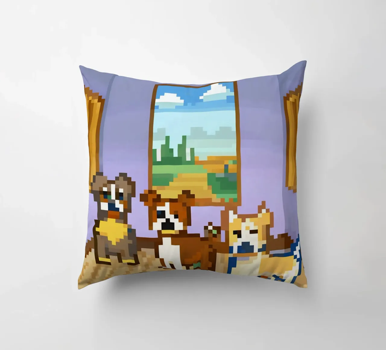 Tre cani carini cuscino da DOG AND CAT