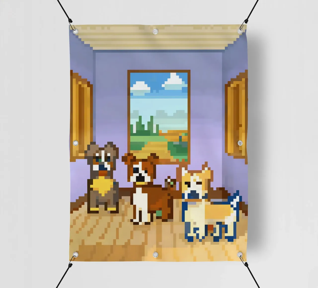 Tre cani carini telo in pvc da DOG AND CAT