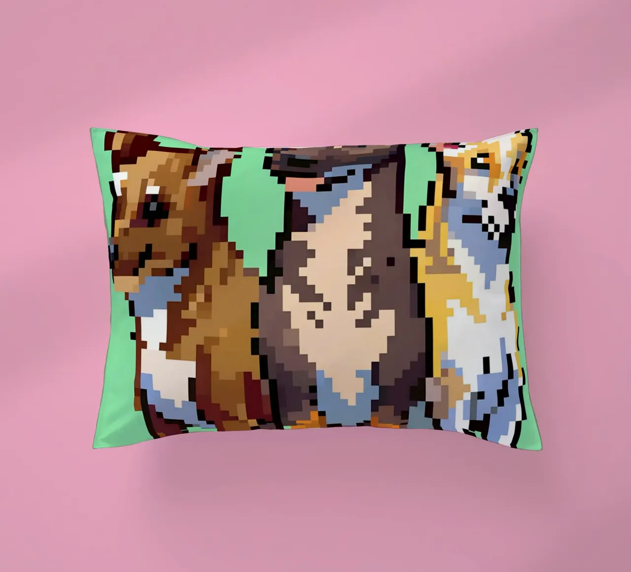 Three Dogs decorative cushion by DOG AND CAT