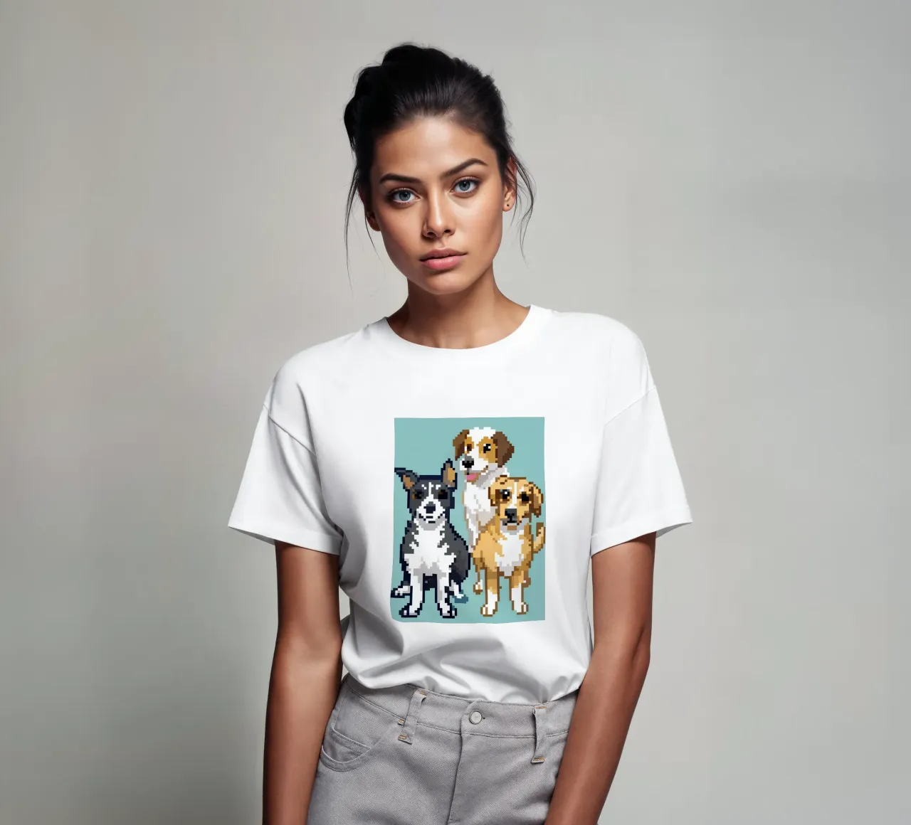Tre cani t-shirt da DOG AND CAT
