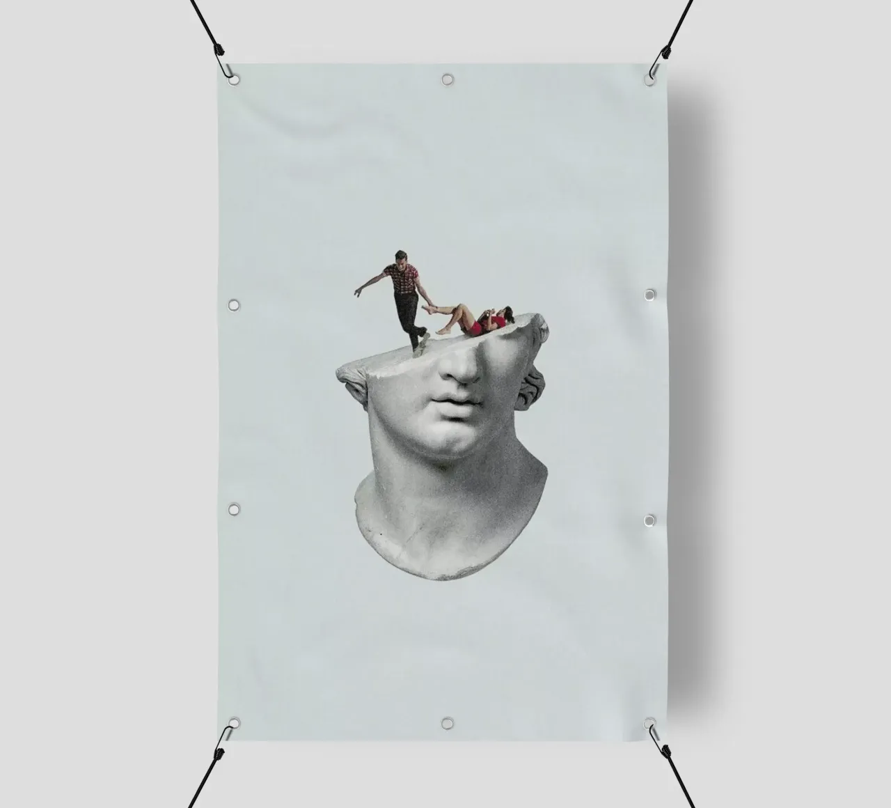 Get Out of My Head telo in pvc da Maarten Léon