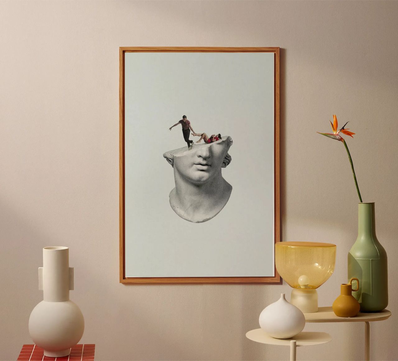Get Out of My Head aluminio dibond de Maarten Léon