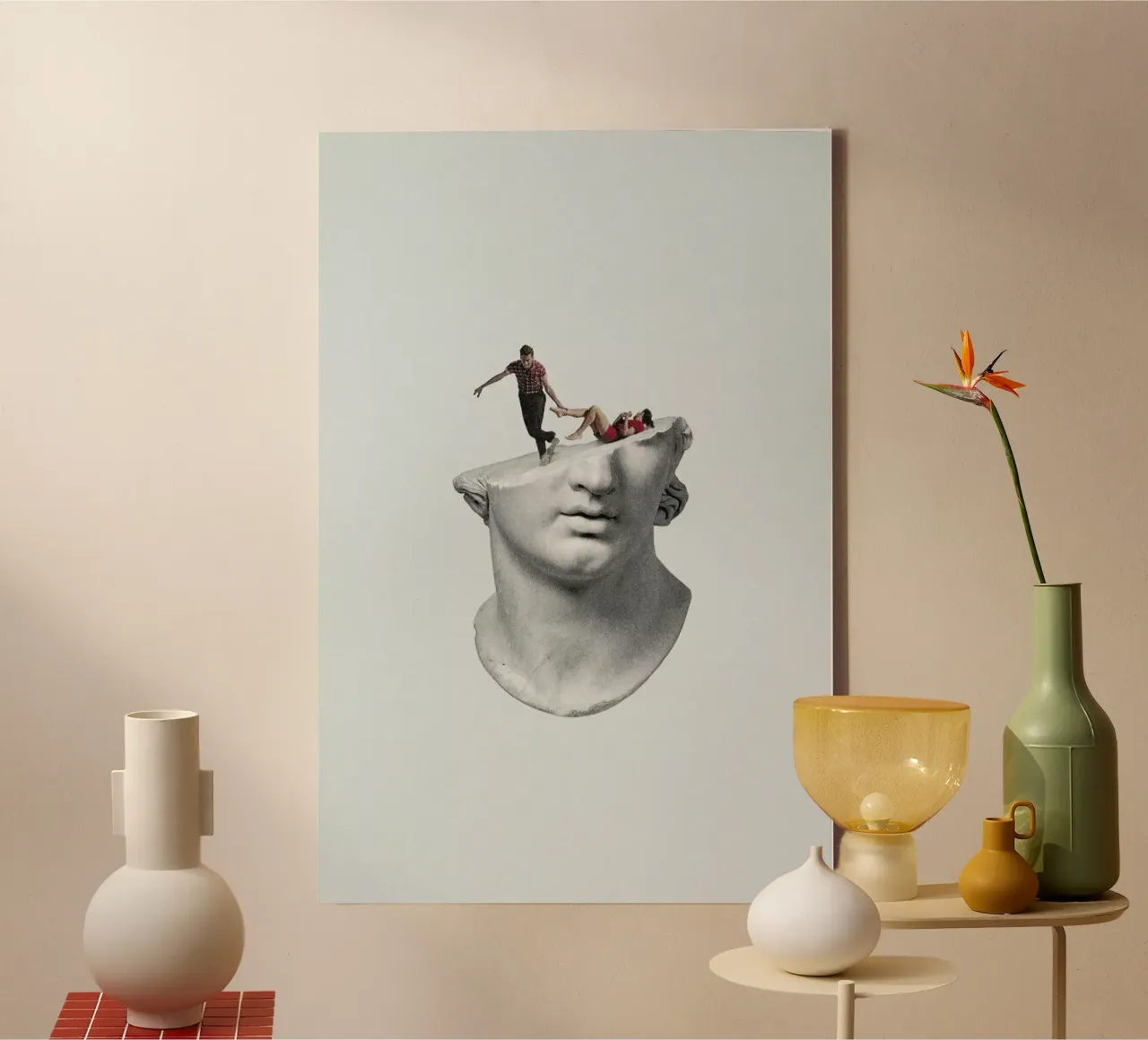 Get Out of My Head canvas met Baklijst van Maarten Léon