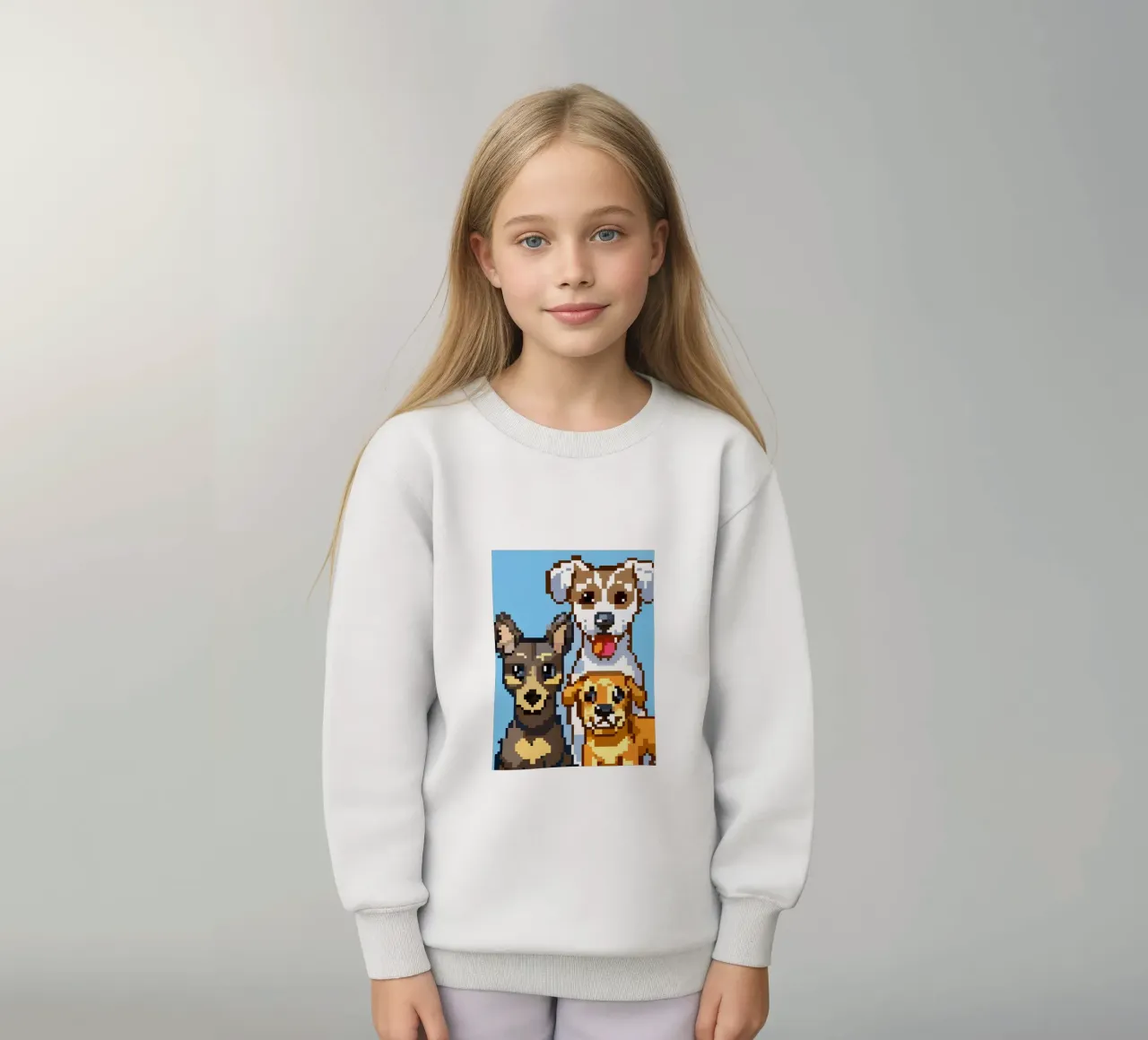 Tre cani felpa bambino da DOG AND CAT