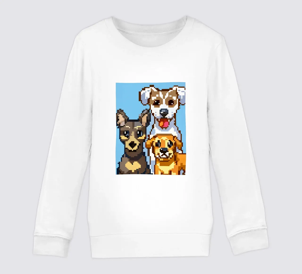 Tre cani felpa bambino da DOG AND CAT