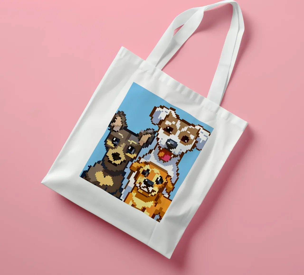 Three Dogs tote bag by DOG AND CAT