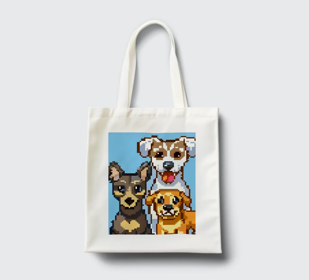 Three Dogs tote bag by DOG AND CAT