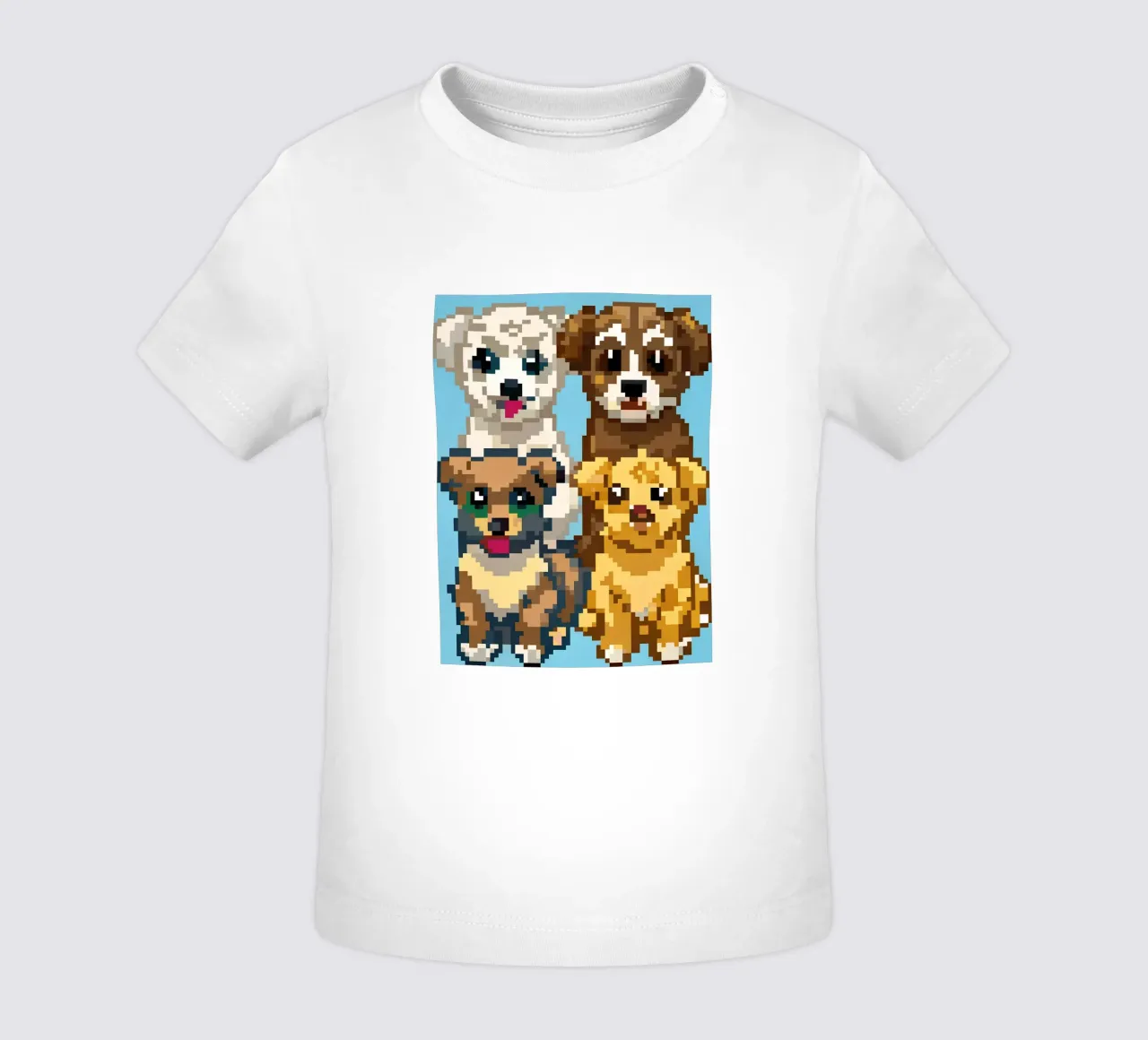 Quattro cuccioli maglietta neonato da DOG AND CAT