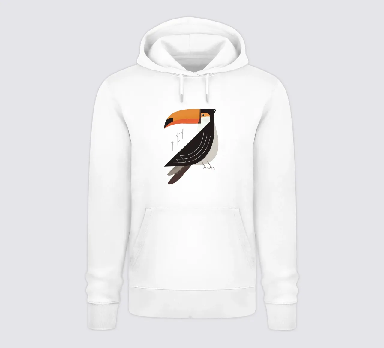 Tucano, uccello del Sud America felpa con cappuccio da The Printed Sparrow