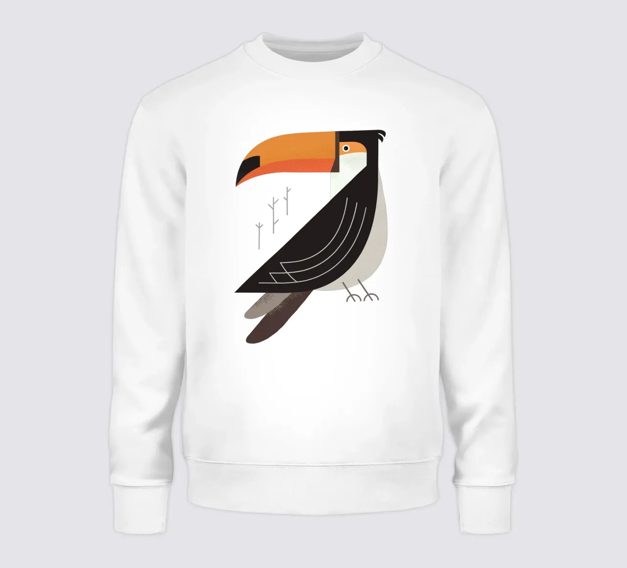 Toucan, oiseau d'Amérique du Sud sweat de The Printed Sparrow