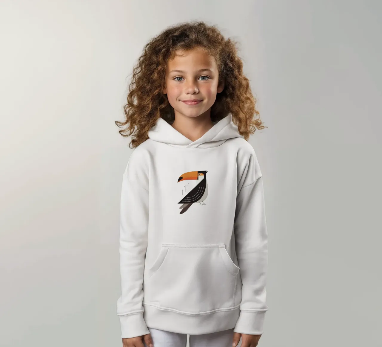 Toekan, vogel van Zuid-Amerika kinder hoodie van The Printed Sparrow