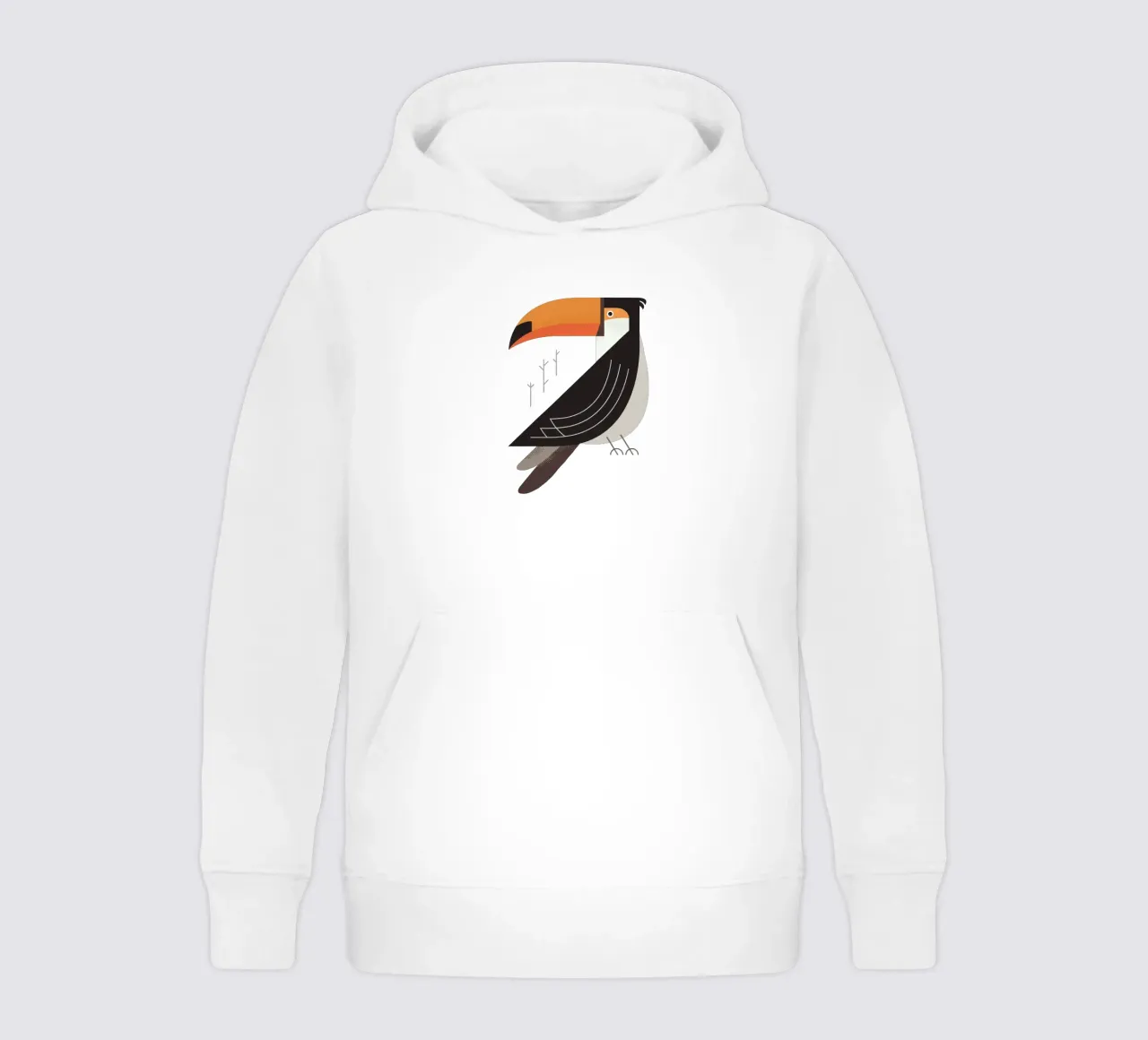 Toekan, vogel van Zuid-Amerika kinder hoodie van The Printed Sparrow